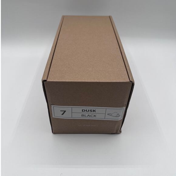 JOURNEE COLLECTION 'DUSK' FAUX FUR BAND SLIDE SANDALS BLACK WOMENS 7M NEW - Picture 11 of 12